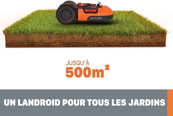 WORX - Tondeuse Robot connectée sans Fil LANDROID - jusqu'à 500m² – Image 4