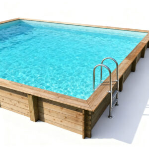 Piscine bois en kit rectangle " Murano " - 12.20 x 6.20 x 1.44 m