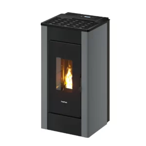 Poêle à granulés étanche 7kW Sharp Airtight 48x46x94.3cm (LxlxH) noir