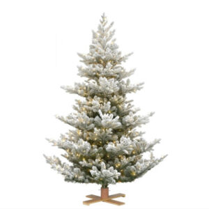 Sapin artificiel MESA SPEED, couvert de neige, LEDs, 245cm, Ø170cm