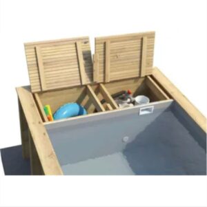 Piscine hors-sol , bois Pool'n box BWT MYPOOL ,rectangulaire x L 6.1 x l 2.37 x H
