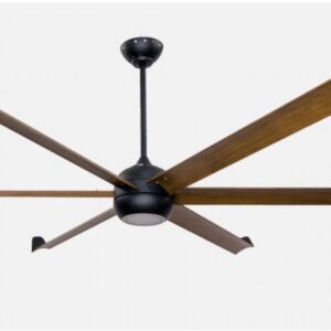 BIGCOOLECO UN SUPER DÉSTRATIFICATEUR ALUMINIUM LAQUÉ NOIR SIMILI BOIS TRÈS GRAND TAILLE MODERNE DC 236 CM KLASSFAN