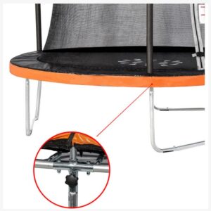 Trampoline Rond Ø 360cm, avec son Filet de sécurité, Certifié TÜV & GS Normes EU , Fitness Extérieur Équipement Trampoline de jardin pour Enfants GREADEN