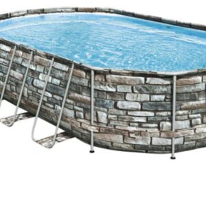 Piscine tubulaire teck ø4,27 x1,07m SUMMER WAVES