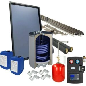 Set solaire OEG 4plus sur plat 120 L ballon ECS sous plan travail 1 capteur