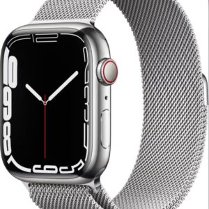 Apple - Apple Watch Series 7 OLED 45 mm 4G Argent GPS (satellite)