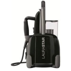 Laurastar Lift Plus Ultimate Black, Centrale Vapeur Nomade 3en1, Repasse, Défroisse et Purifie Vos Textiles, Vapeur Hygiénique, Design, Réservoir Amovible, Repassage Vertical, Enrouleur Automatique, Semelle 3D, Noir