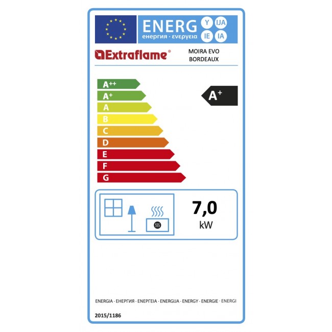 Poêle à granulés étanche - 7kW - réservoir 11kg - Moira Evo LA NORDICA EXTRAFLAME – Image 3